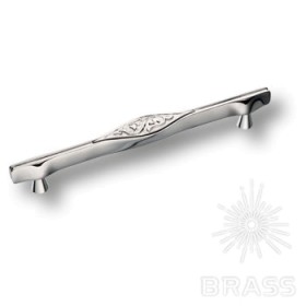 25104-005-160 Ручка скоба латунь современная классика глянцевый хром 160 мм 25104-005-160 Ручка скоба латунь современная классика глянцевый хром 160 мм