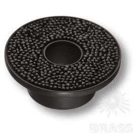 STONE32/N-SW/N Ручка кнопка c чёрными кристаллами Swarovski, чёрный 32 мм STONE32/N-SW/N Ручка кнопка c чёрными кристаллами Swarovski, чёрный 32 мм