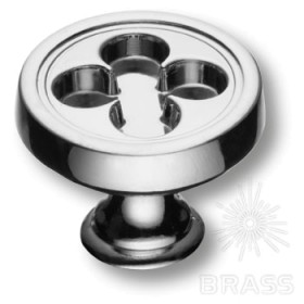 15.312.20.07 Ручка кнопка современная классика, глянцевый хром 15.312.20.07 Ручка кнопка современная классика, глянцевый хром