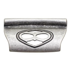 Ручка-скоба 32мм отделка серебро античное Ручка-скоба 32мм отделка серебро античное