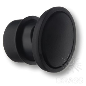 1360 Matt Black Ручка кнопка, чёрный матовый 1360 Matt Black Ручка кнопка, чёрный матовый
