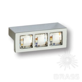7165.0045.026 Ручка кнопка с кристаллами Swarovski эксклюзивная коллекция, глянцевый хром 32 мм 7165.0045.026 Ручка кнопка с кристаллами Swarovski эксклюзивная коллекция, глянцевый хром 32 мм