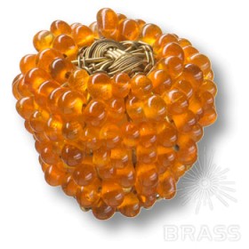 559NA Ручка кнопка, бусины, вплетенные в латунно-проволочный каркас 559NA Ручка кнопка, бусины, вплетенные в латунно-проволочный каркас