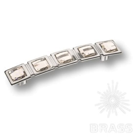 15.183.128.SWA.07 Ручка скоба с кристаллами Swarovski эксклюзивная коллекция, глянцевый хром 128 мм 15.183.128.SWA.07 Ручка скоба с кристаллами Swarovski эксклюзивная коллекция, глянцевый хром 128 мм