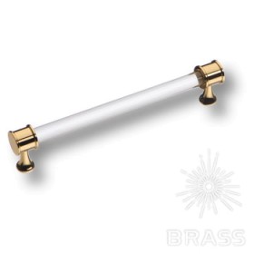 2595-003-128 Ручка скоба латунь глянцевое золото 128 мм 2595-003-128 Ручка скоба латунь глянцевое золото 128 мм