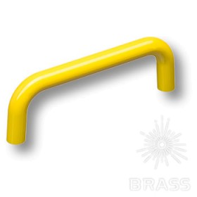 627AM Ручка скоба детская коллекция, цвет желтый глянцевый 96 мм 627AM Ручка скоба детская коллекция, цвет желтый глянцевый 96 мм