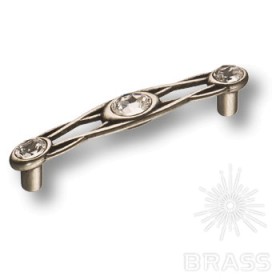 15.133.96.SWA.16 Ручка скоба с кристаллами Swarovski эксклюзивная коллекция, старое серебро 96 мм 15.133.96.SWA.16 Ручка скоба с кристаллами Swarovski эксклюзивная коллекция, старое серебро 96 мм