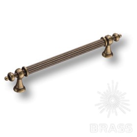 1670-40-160-053 Ручка рейлинг модерн, ребристая, старая бронза 160 мм 1670-40-160-053 Ручка рейлинг модерн, ребристая, старая бронза 160 мм