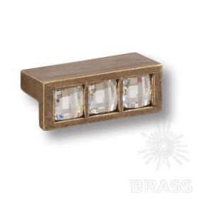 7165.0045.002 Ручка кнопка с кристаллами Swarovski эксклюзивная коллекция, старая бронза 32 мм 7165.0045.002 Ручка кнопка с кристаллами Swarovski эксклюзивная коллекция, старая бронза 32 мм