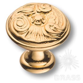 15.366.25.19 Ручка кнопка классика, глянцевое золото 24K 15.366.25.19 Ручка кнопка классика, глянцевое золото 24K