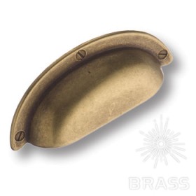 15.284.64.12 Ручка раковина современная классика, античная бронза 64 мм 15.284.64.12 Ручка раковина современная классика, античная бронза 64 мм