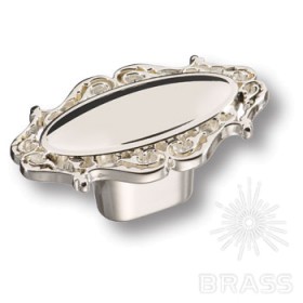 15.381.00.15 Ручка кнопка, современная классика, глянцевое серебро 15.381.00.15 Ручка кнопка, современная классика, глянцевое серебро