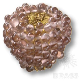 559MO Ручка кнопка, бусины, вплетенные в латунно-проволочный каркас 559MO Ручка кнопка, бусины, вплетенные в латунно-проволочный каркас