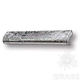 7693.0168.071.173 Ручка скоба эксклюзивная коллекция, серебряная кожа с растительным орнаментом 7693.0168.071.173 Ручка скоба эксклюзивная коллекция, серебряная кожа с растительным орнаментом