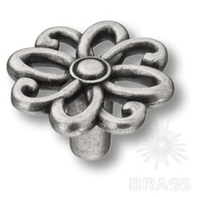 15.375.36.16 Ручка кнопка современная классика, старое серебро 15.375.36.16 Ручка кнопка современная классика, старое серебро