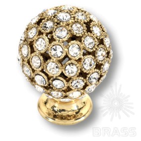 MOB 472 26 SWA 19 Ручка кнопка с кристаллами Swarovski,эксклюзивная коллекция, глянцевое золото MOB 472 26 SWA 19 Ручка кнопка с кристаллами Swarovski,эксклюзивная коллекция, глянцевое золото