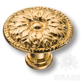 15.303.29.19 Ручка кнопка классика, глянцевое золото 24K 15.303.29.19 Ручка кнопка классика, глянцевое золото 24K