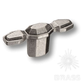 15.379.60.16 Ручка кнопка современная классика, старое серебро 15.379.60.16 Ручка кнопка современная классика, старое серебро