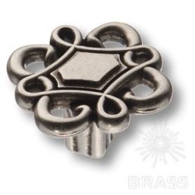 15.377.36.16 Ручка кнопка современная классика, старое серебро 15.377.36.16 Ручка кнопка современная классика, старое серебро