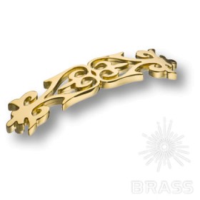 ANASTASIA/128-G Ручка скоба современная классика цвет глянцевая латунь 128 мм ANASTASIA/128-G Ручка скоба современная классика цвет глянцевая латунь 128 мм