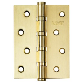 Универсальная дверная петля Bussare B020-C 100X75X2.5-4BB-1SG Золото матовое