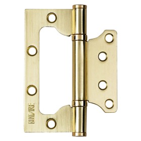 Универсальная дверная петля Bussare B020-U 100X75X2.5-2BB-1SG Золото матовое