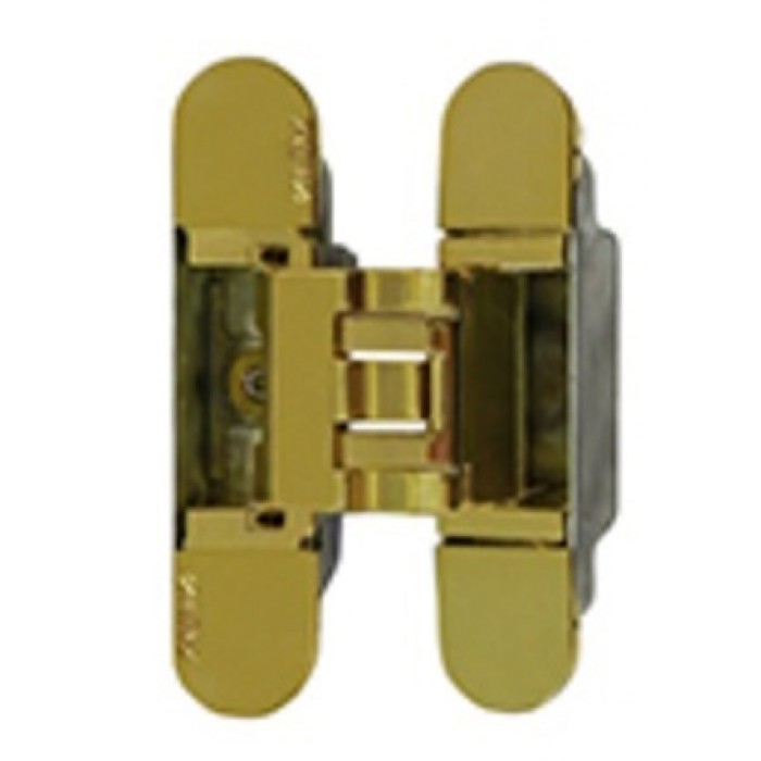KUBICA 3000 DXSX, GOLD петля скрытая универсальная для дверей с притвором до 10мм ЗОЛОТО (60 kg)
