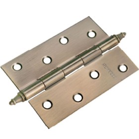 Стальные универсальные дверные петли Morelli с короной MS 100X70X2.5-U AB Античная бронза Стальные универсальные дверные петли Morelli с короной MS 100X70X2.5-U AB Античная бронза
