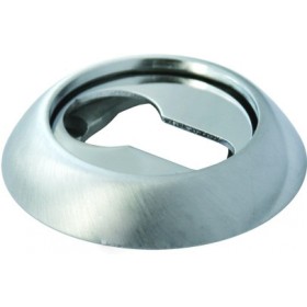 Накладка круглая под евроцилиндр Morelli MH-KH SC/CP Хром матовый/Хром