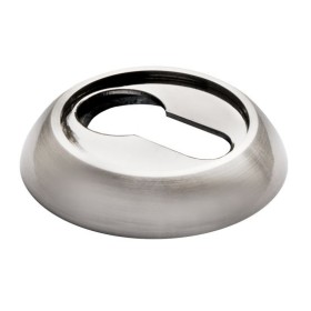 Накладка круглая под евроцилиндр Morelli MH-KH SN/BN Цвет - Белый никель/черный никель