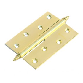 Латунные разъемные дверные петли Morelli с короной MB 100X70X3 PG L C Цвет - Золото Латунные разъемные дверные петли Morelli с короной MB 100X70X3 PG L C Цвет - Золото
