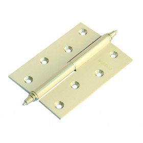 Латунные разъемные дверные петли Morelli с короной MB 100X70X3 SG L C Цвет - Матовое золото Латунные разъемные дверные петли Morelli с короной MB 100X70X3 SG L C Цвет - Матовое золото