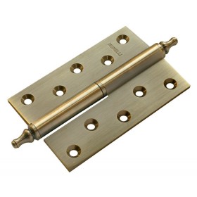 Латунные разъемные дверные петли Morelli с короной MB 120X80X3.5 AB L C Цвет - Античная бронза Латунные разъемные дверные петли Morelli с короной MB 120X80X3.5 AB L C Цвет - Античная бронза