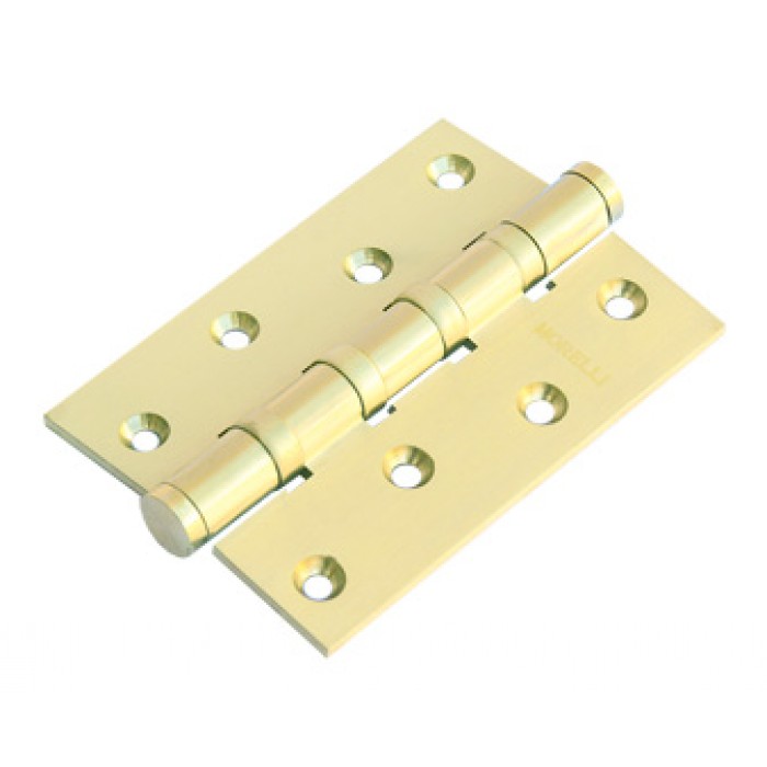 Латунные универсальные дверные петли Morelli MBU 100X70X3-4BB SG Цвет - Матовое золото