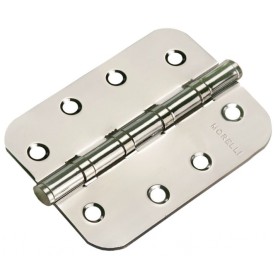 Стальные универсальные скругленные петли Morelli MS-C 100X70X2.5-4BB SN Цвет - Белый никель Стальные универсальные скругленные петли Morelli MS-C 100X70X2.5-4BB SN Цвет - Белый никель