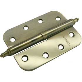 Стальные разъёмные скругленные петли Morelli с короной MS-C 100X70X2.5 AB L Цвет - Античная бронза Стальные разъёмные скругленные петли Morelli с короной MS-C 100X70X2.5 AB L Цвет - Античная бронза
