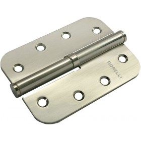 Стальные разъёмные скругленные петли Morelli MSD-C 100X70X2.5 SN R Цвет - Белый никель Стальные разъёмные скругленные петли Morelli MSD-C 100X70X2.5 SN R Цвет - Белый никель