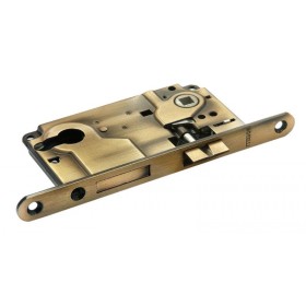 Замок с ригелем под ключевой цилиндр Morelli L1885 AB Цвет – Античная бронза Замок с ригелем под ключевой цилиндр Morelli L1885 AB Цвет – Античная бронза