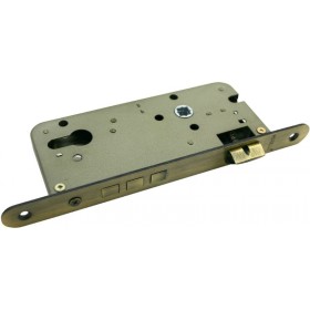 Замок врезной c 3-мя ригелями и защелкой Morelli OL03 AB Цвет - Античная бронза Замок врезной c 3-мя ригелями и защелкой Morelli OL03 AB Цвет - Античная бронза