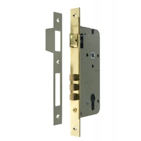 Замок врезной c 3-мя ригелями и защелкой Morelli L03 PG Золото Замок врезной c 3-мя ригелями и защелкой Morelli L03 PG Золото