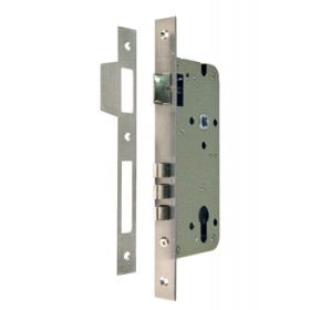 Замок врезной c 3-мя ригелями и защелкой Morelli L03 SN Никель Замок врезной c 3-мя ригелями и защелкой Morelli L03 SN Никель