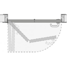 Система КНИЖКА для межкомнатных дверей MORELLI 90-TWICE LEFT 90 Механизм компакт (COMPACK)