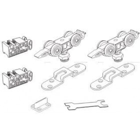 STABLE SET V-2 160KG Комплект роликов 4 колеса, вес двери до 160кг (Механизм купе) MORELLI STABLE SET V-2 160KG Комплект роликов 4 колеса, вес двери до 160кг (Механизм купе) MORELLI