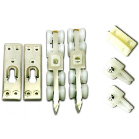 Раздвижная система MORELLI SET 8. Комплект 8-колесных роликов, для двери весом до 70 кг.