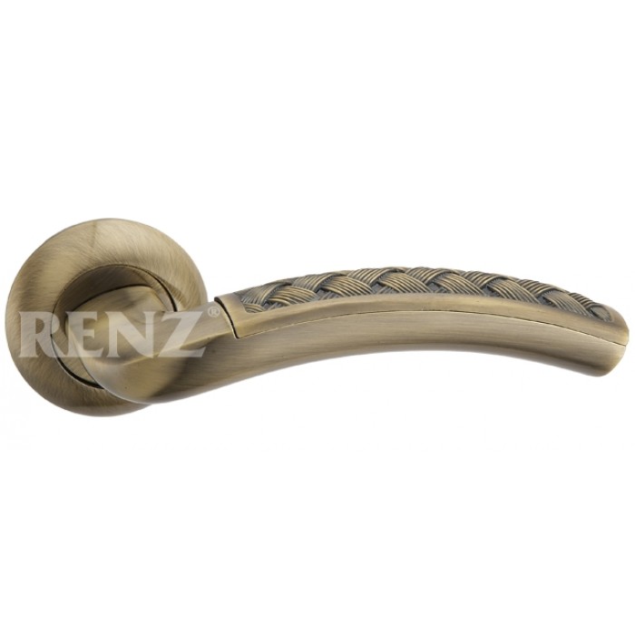 Межкомнатная дверная ручка RENZ Лорето DH (N) 39-08 бронза античная