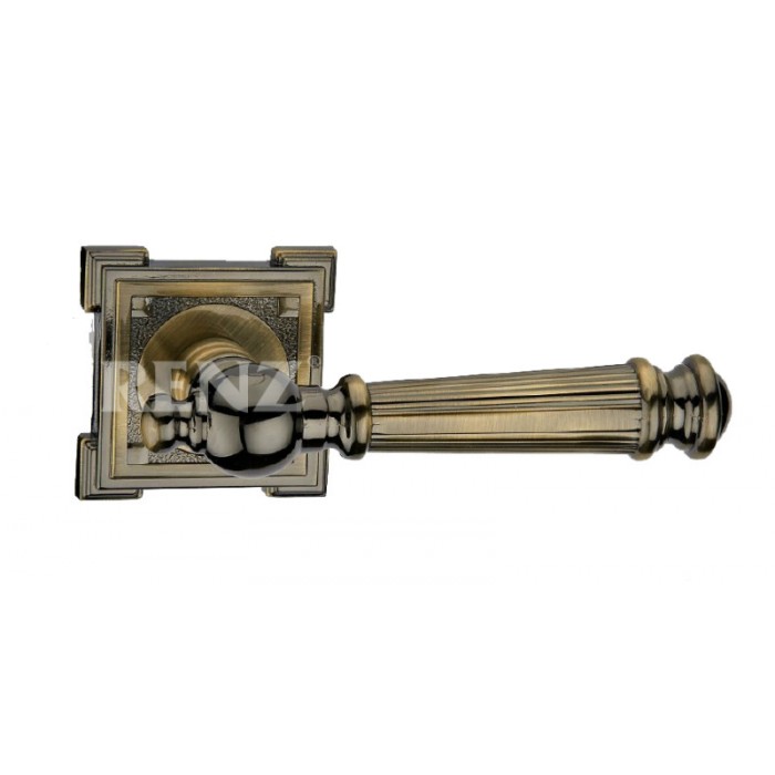 Межкомнатная дверная ручка RENZ Classic Валенсия DH 69-19 античная бронза