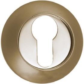 Накладка на цилиндр Renz ЕТ (N) 08 латунь матовая/латунь блестящая