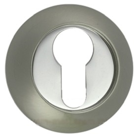 Накладка на цилиндр Renz ЕТ (N) 08 никель матовый/никель блестящий