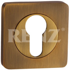 Накладка квадратная на цилиндр Renz ЕТ 02 кофе