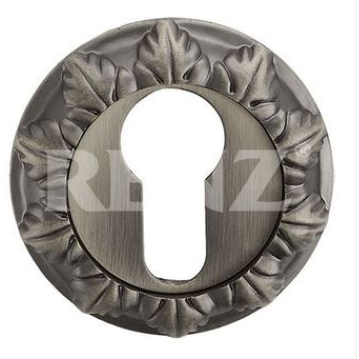 Накладка на цилиндр декоративная Renz ЕТ 10 серебро античное
